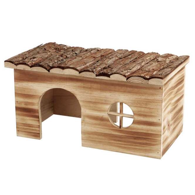 Trixie Holzhaus Grete, geflammt mit 2 Eingängen - Groß