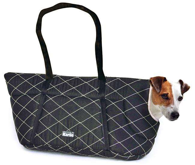 Karlie SUPER DELUXE Tragetasche - Schwarz - 40 cm