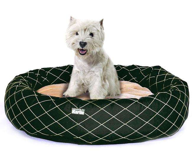 Karlie SUPER DELUXE Liegekissen - Schwarz, Oval - 120 cm