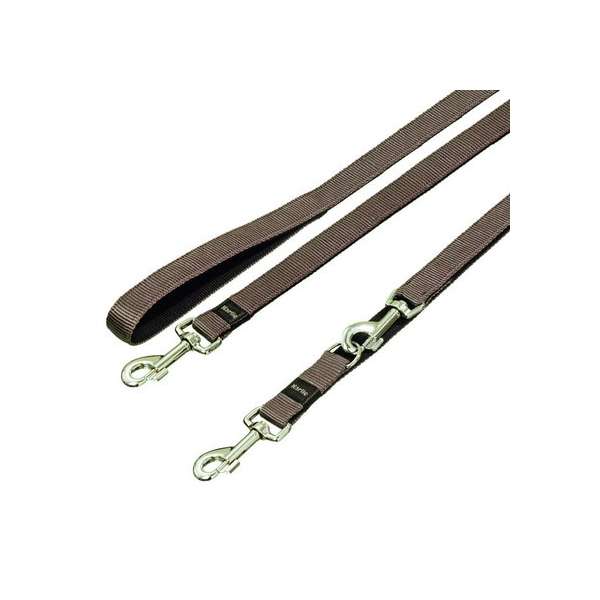 Karlie ASP Leine, doubliert - Grau/Schwarz - 200cm/15mm