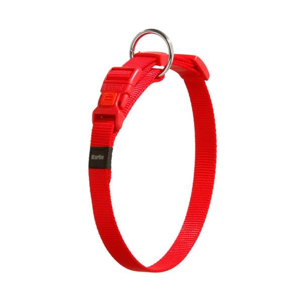 Karlie Art Sportiv Silverplus Halsband - Rot - 24 mm / 45-65 cm