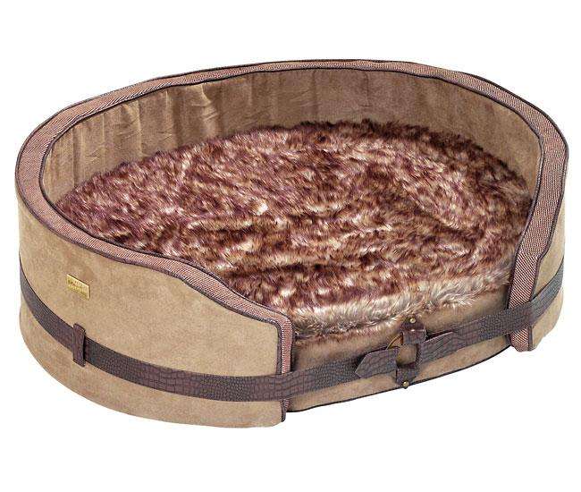 Karlie GLOBAL LINE Liegebett - Oval, Braun - 80 x 65 cm