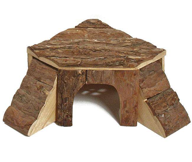 Karlie Naturholzhaus mit Leiter - Groß