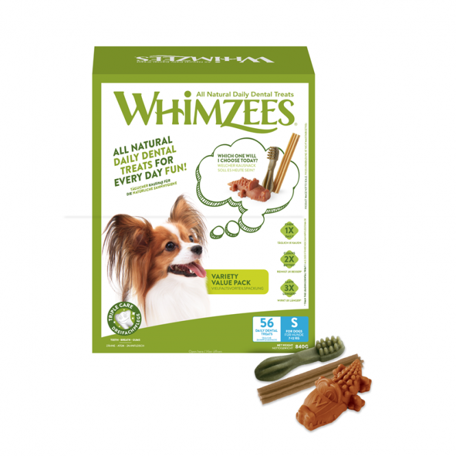 Whimzees Dog Variety Value Box S - 56 Treats