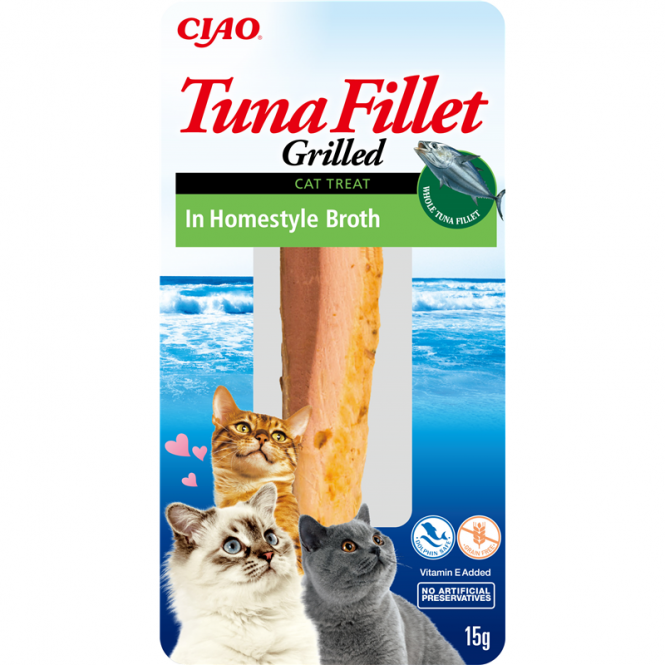 Inaba Cat Thunfischfilet mit Hausmannsbrühe - 15 g