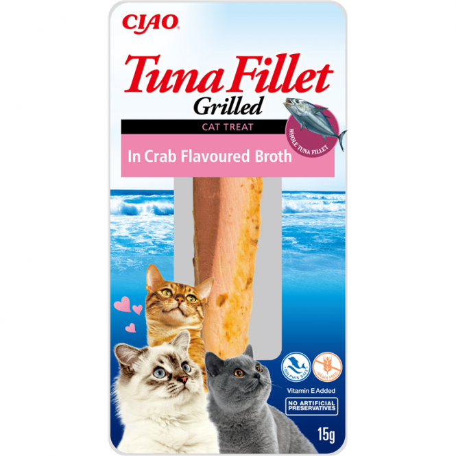 Inaba Cat Thunfischfilet mit Krabbe - 15 g