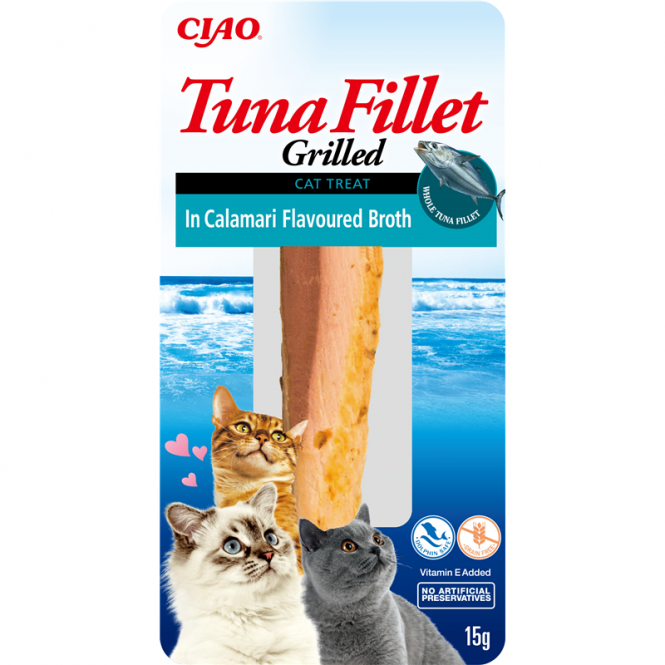 Inaba Cat Thunfischfilet mit Tintenfisch - 15 g