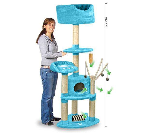 Pet-Star Kratzbaum MIEZE - Hellblau