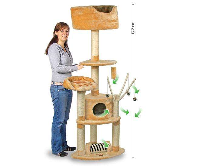 Pet-Star Kratzbaum MIEZE - Dunkelblau