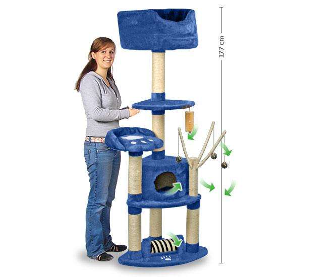 Pet-Star Kratzbaum MIEZE - Dunkelblau