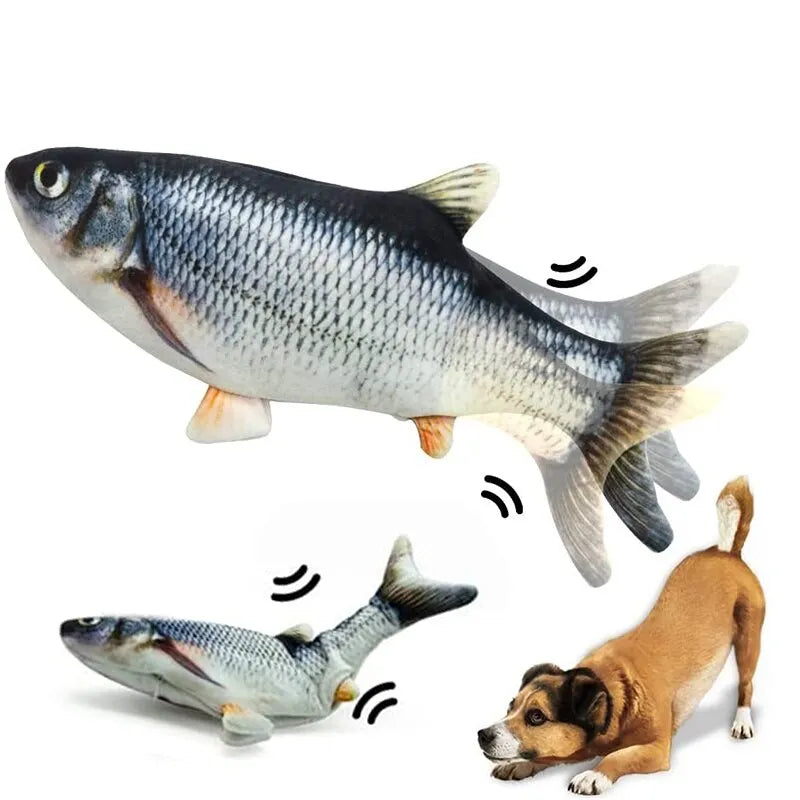 Hunde -und Katzenspielzeug ,Fisch ,USB-Aufladung elektrisch  Kauspielzeug für Hund und Katze