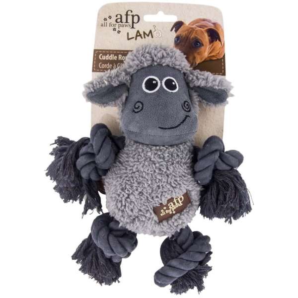 All for Paws Cuddle Rope mit Seil und Lammfell