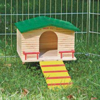 Kerbl Nagerhaus mit Gitterbefestigung