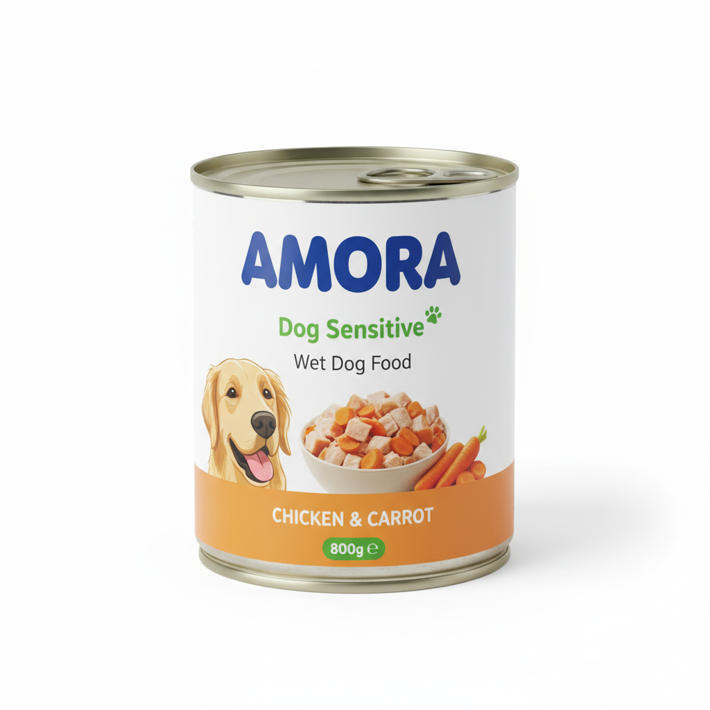 AMORA Dog Sensitive Huhn & Karotte 800g Hauptansicht