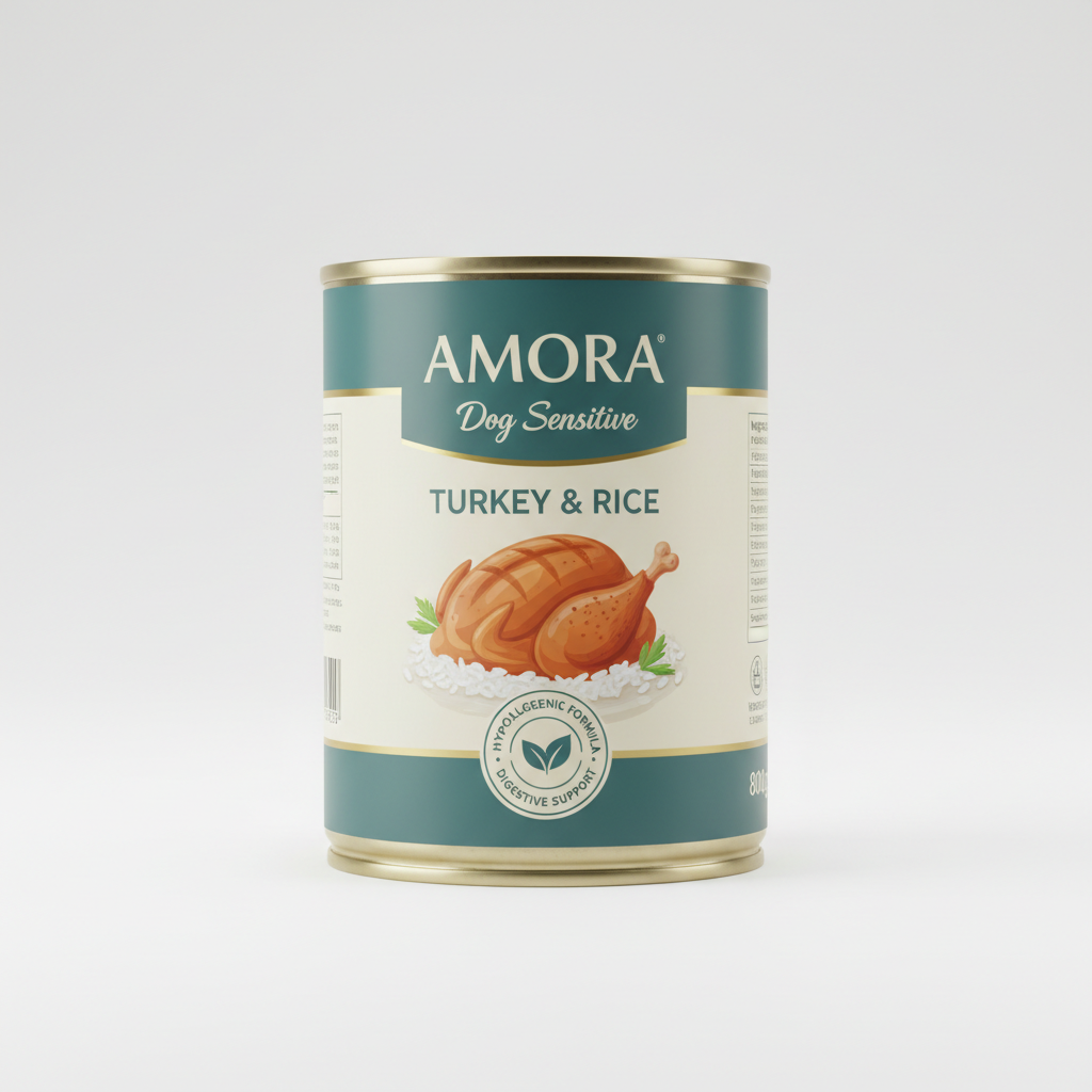 AMORA Dog Sensitive Pute & Reis 800g Produktbild