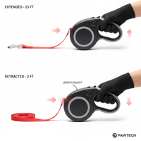 Automatisch einziehbare Hundeleine Funktion