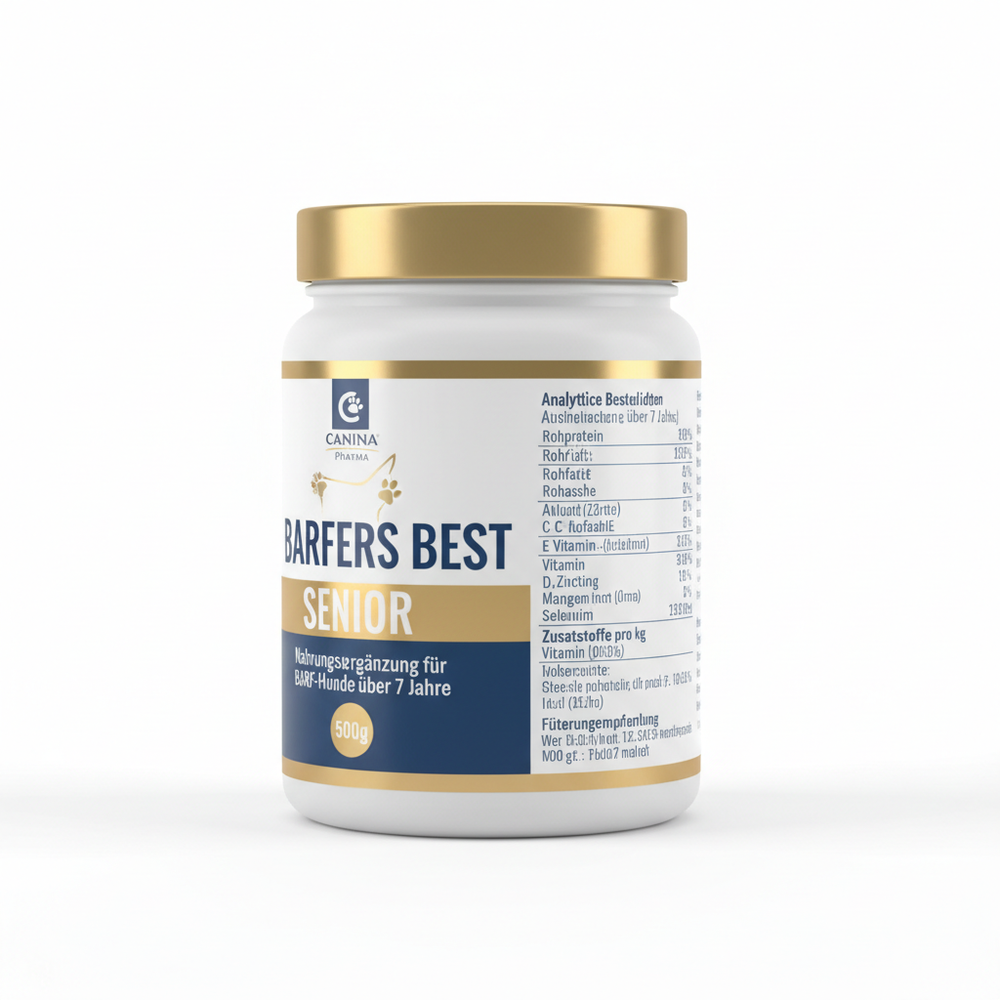 Canina Pharma Barfers Best Senior 500g Seitenansicht