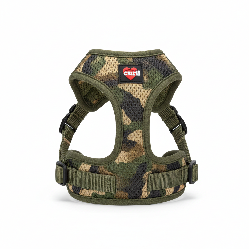 Curli Vest Air-Mesh Camo Hundegeschirr
