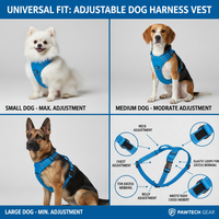 Einstellbare Hundeweste Anwendung