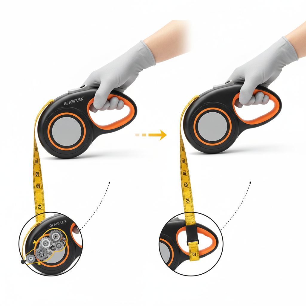 Einziehbare Hundeleine Funktion