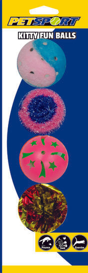 Katzenspielbälle-Sortiment - 4 cm