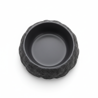 Futternapf Stone Deco Oscuro Grau 13cm Draufsicht