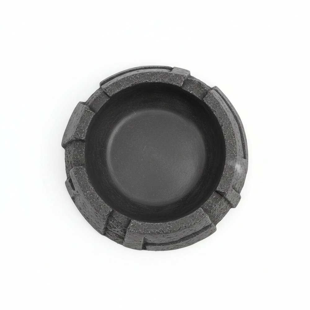 Futternapf Stone Deco Oscuro Grau 16cm Draufsicht