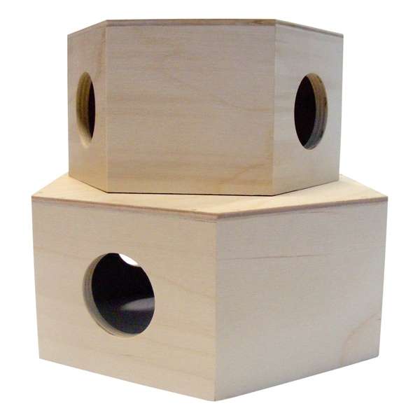 LIVING WORLD Nagerhaus 6-eckig, 2er Set