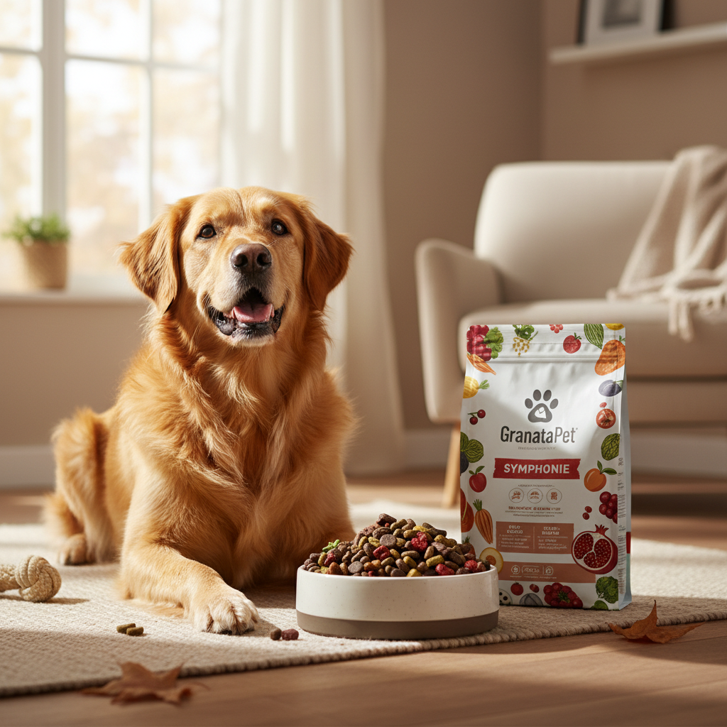 Hund mit GranataPet Hundefutter