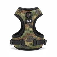 Curli Vest Geschirr Air-Mesh Camo - Rückansicht mit D-Ring