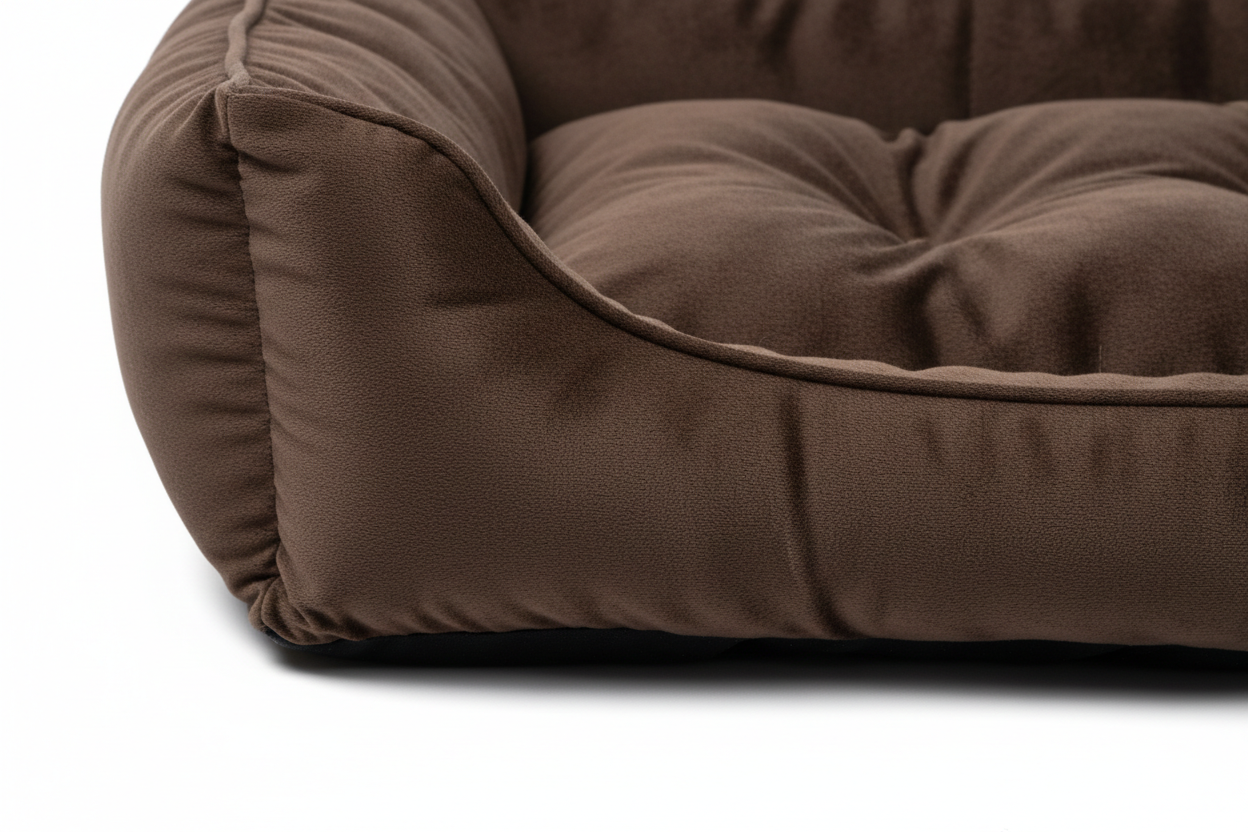 Lebon Hundebett Paula PLUS Dunkelbraun 100x75cm - Material Detail