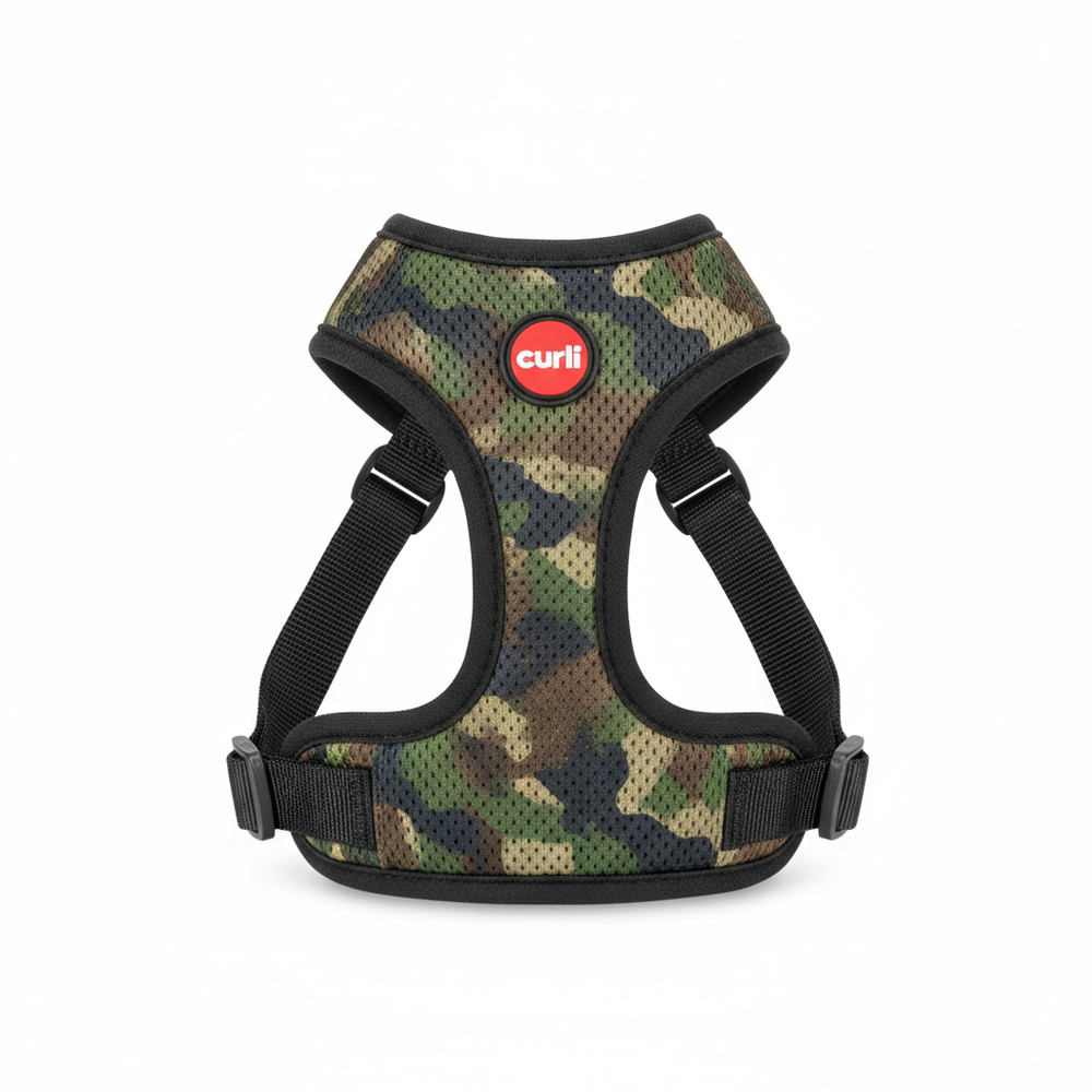 Curli Vest Geschirr Air-Mesh Camo XS