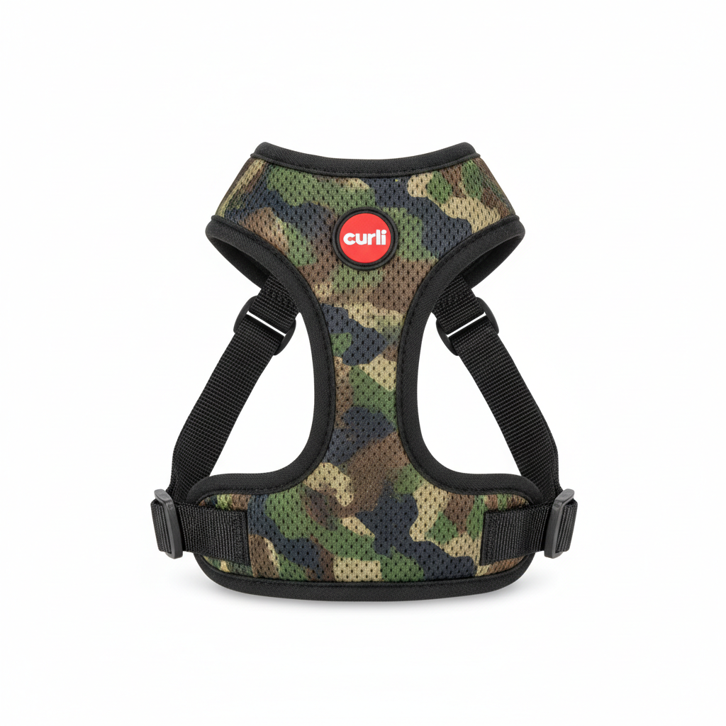 Curli Vest Geschirr Air-Mesh Camo XS