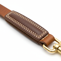 Karlie Rondo Soft Leine 16mm - Detailaufnahme der Buffalo-Leder-Polsterung an der Handschlaufe