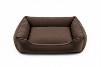 Lebon Hundebett Paula PLUS Dunkelbraun 100x75cm - Draufsicht