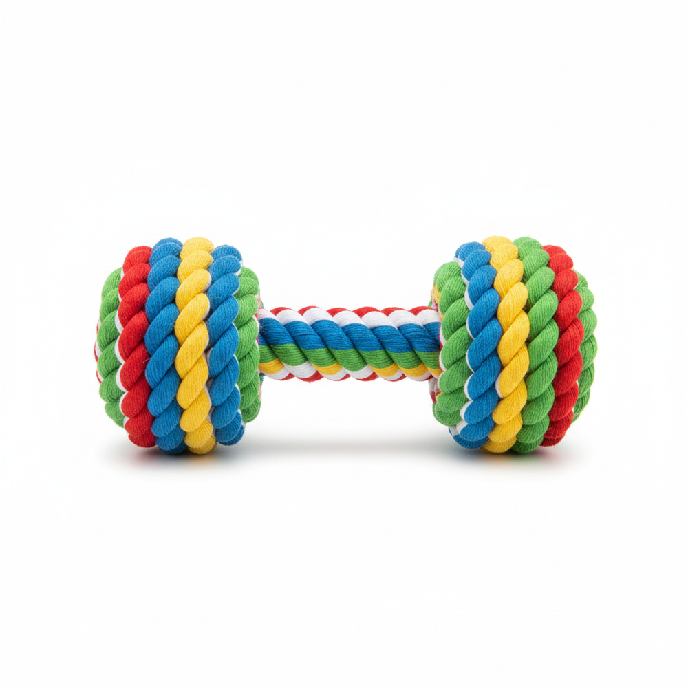 Karlie Baumwollhantel 400g 27cm Hundespielzeug Zahnpflege