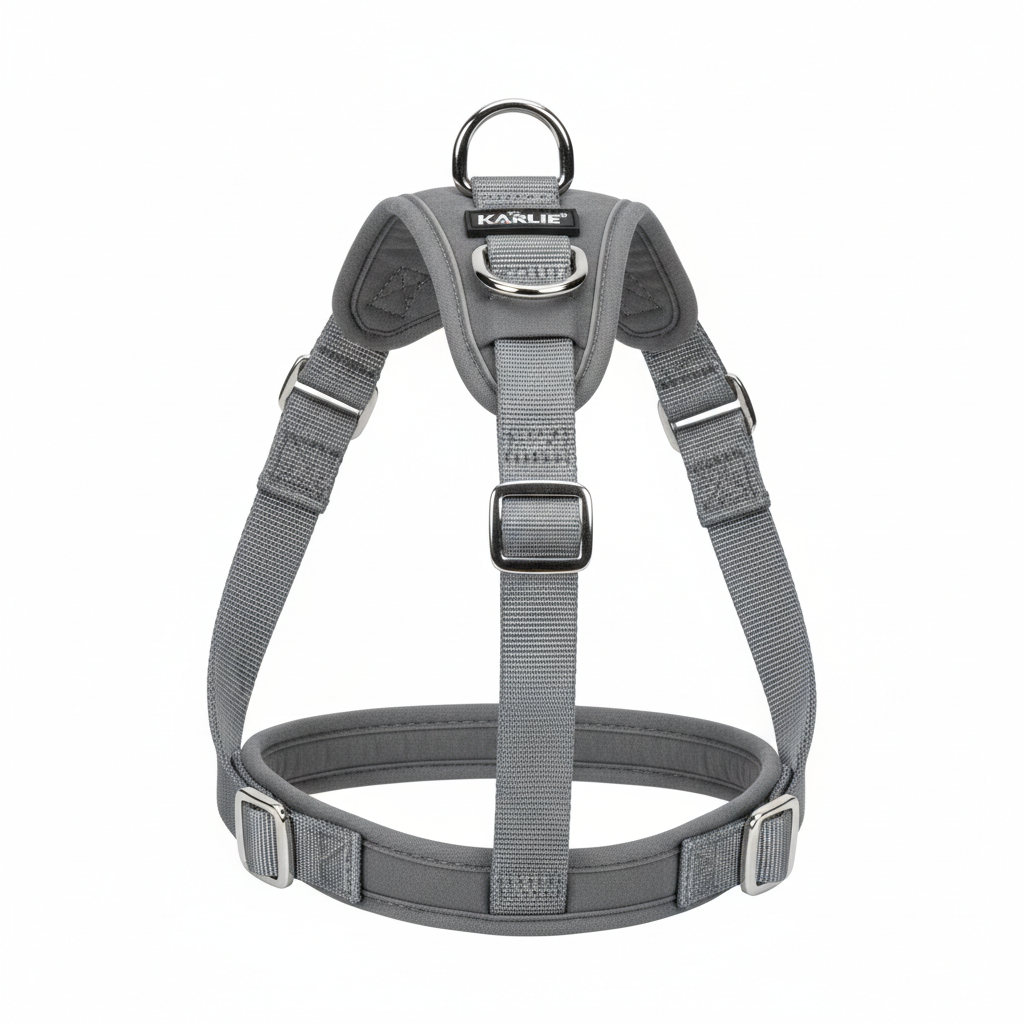 Karlie Art Sportiv Silverplus Geschirr Grau 15mm Hauptansicht