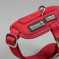 Karlie Art Sportiv Silverplus Geschirr Rot 20mm Detail