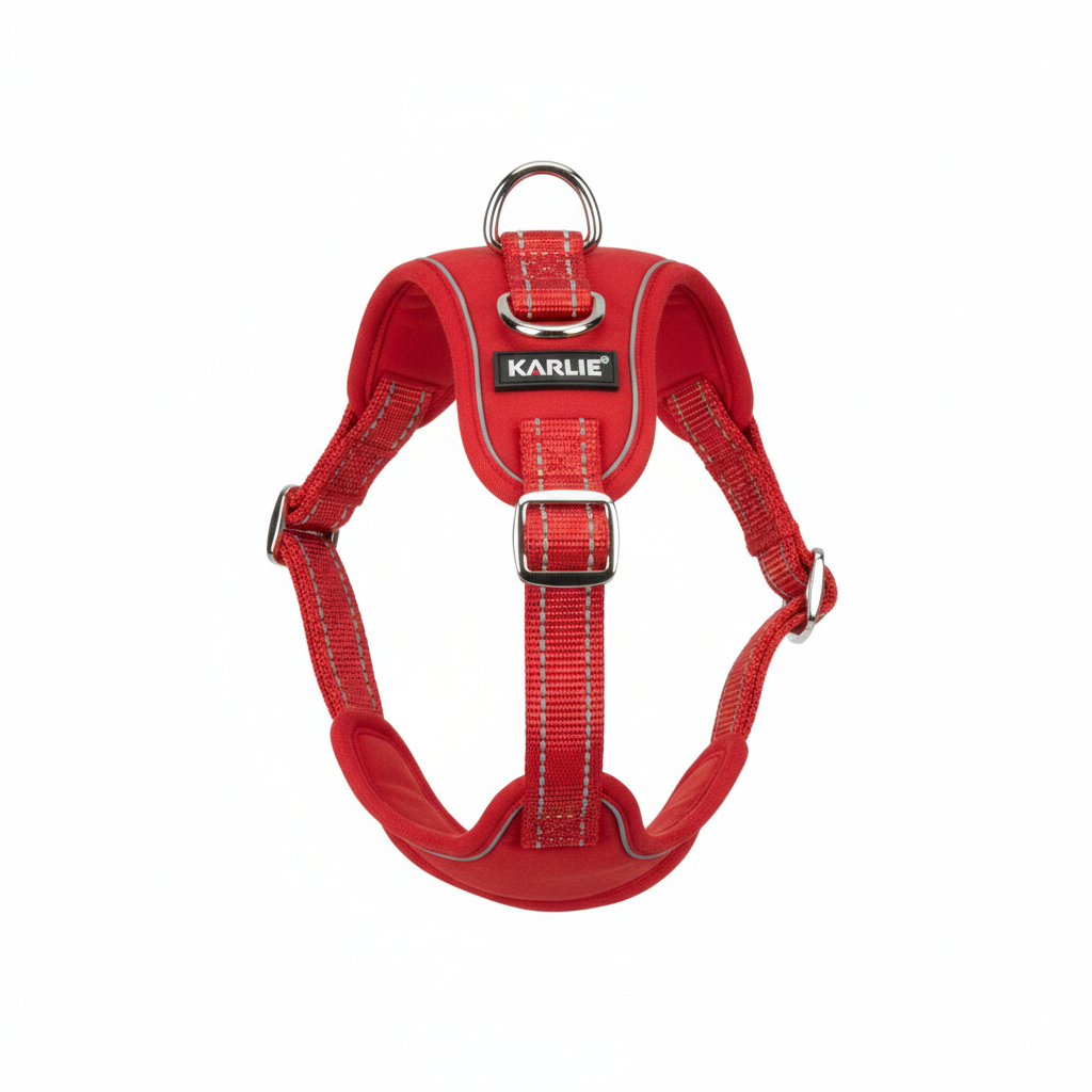 Karlie Art Sportiv Silverplus Geschirr Rot 20mm Hauptansicht