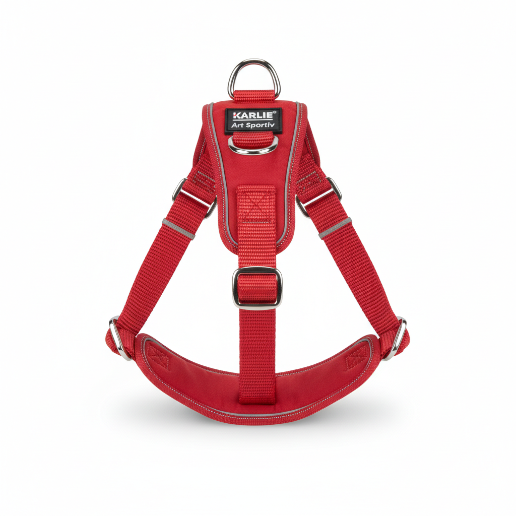 Karlie Art Sportiv Silverplus Geschirr Rot 25mm 87-128cm Hauptansicht