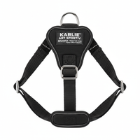 Karlie Art Sportiv Silverplus Geschirr Schwarz 10mm Hauptansicht