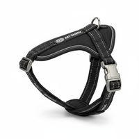Karlie Art Sportiv Silverplus Geschirr Schwarz 10mm Seitenansicht