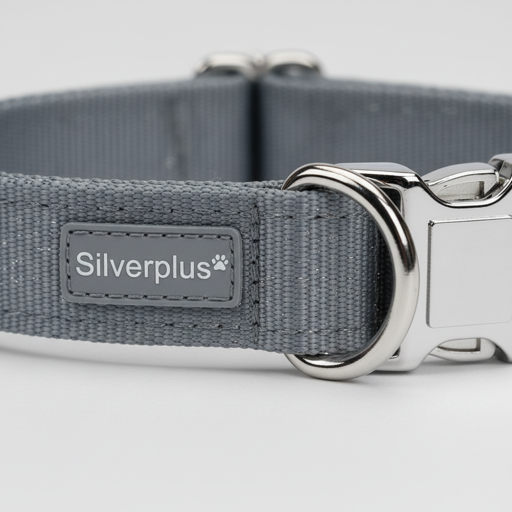 Karlie Art Sportiv Silverplus Halsband Grau 10mm x 20-35cm Detail