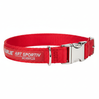 Karlie Art Sportiv Silverplus Halsband Rot 24mm x 45-65cm Seitenansicht