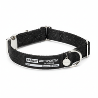 Karlie Art Sportiv Silverplus Halsband Schwarz 24mm x 45-65cm Hauptansicht