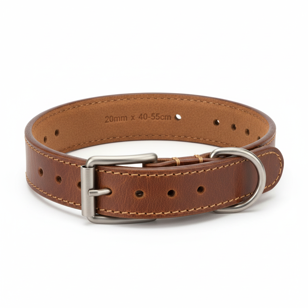 Karlie Buffalo Ultra Halsband Braun/Hellbraun 20mm x 40-55cm Hauptansicht