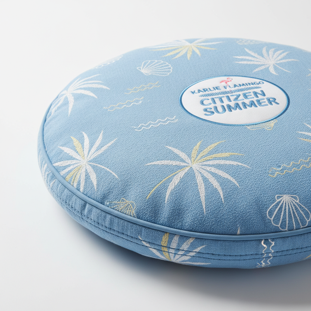 Karlie Flamingo Liegekissen Citizen Summer Hellblau Detail
