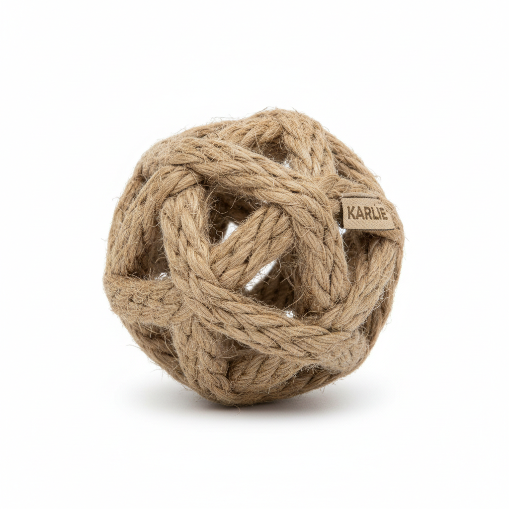 Karlie Jute-Spielzeug Ball 8cm Hauptansicht