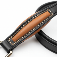 Karlie Leine Schwarz Buffalo-Leder Detail