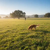 Karlie Schleppleine 10m in Verwendung
